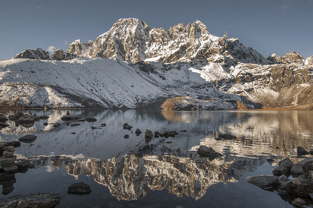 悟空摄影照片_Gokyo 湖和喜马拉雅山峰