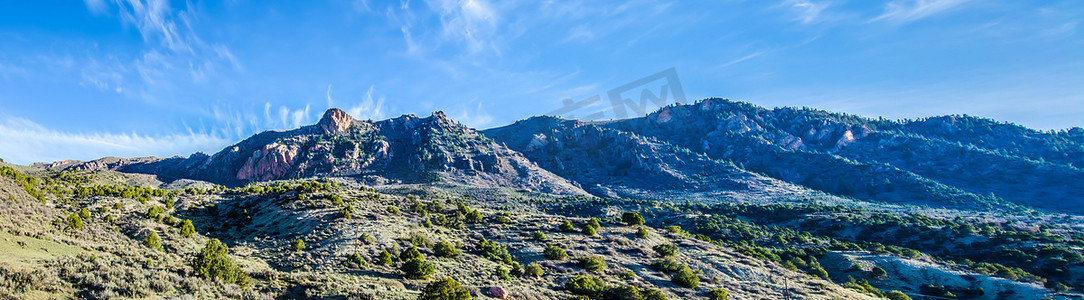 甘尼森摄影照片_在科罗拉多落基山脉的山脚下