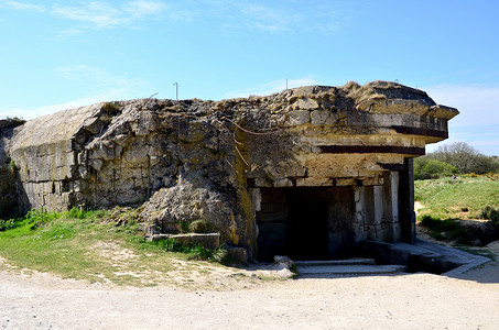 Bunker German，奥马哈海滩，诺曼底，法国