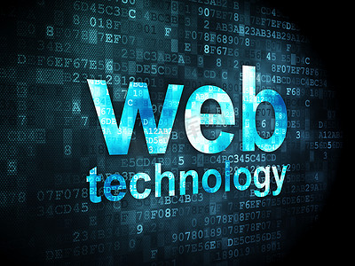 Seo web 开发概念： 数字背景上的 Web 技术
