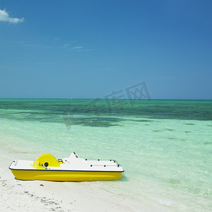 脚踏船，圣卢西亚海滩，卡马圭省，古巴