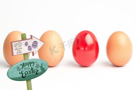 复活节彩蛋标志的复合图像