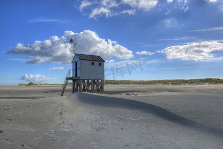荷兰 Terschelling 岛上的海滩小屋