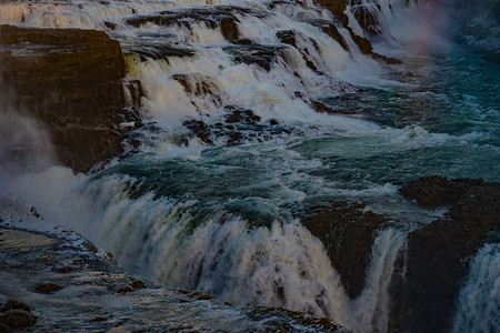 多弗朗明哥摄影照片_Gotorphoss 瀑布和晨光