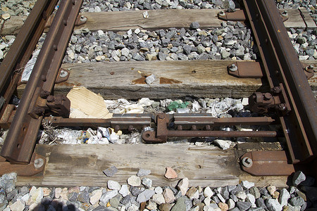 青海西藏铁路摄影照片_换针，火车铁轨，西班牙铁路细节