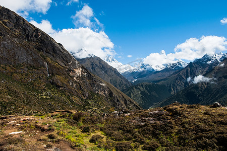 洛子峰和阿玛达布拉姆峰：喜马拉雅山景观