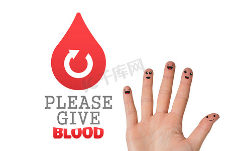 献血的合成图像