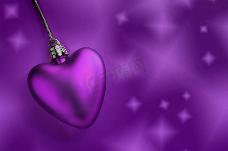淡紫色的心和背景