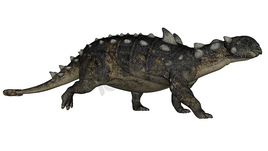 Euoplocephalus 恐龙 - 3D 渲染