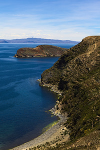 Isla del Sol（太阳岛）在玻利维亚的喀喀湖
