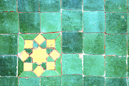 绿色菱形摄影照片_非洲绿色的抽象摩洛哥