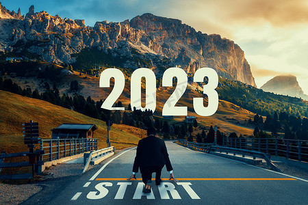 新的征程摄影照片_2023年新年征程与未来愿景