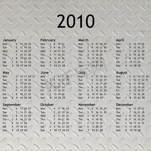 日历 2010
