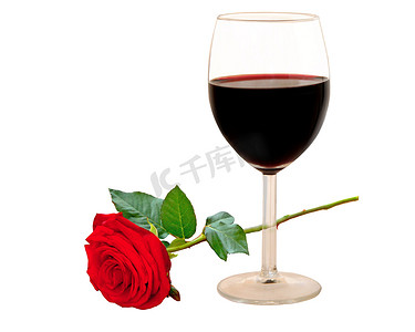 红酒和玫瑰