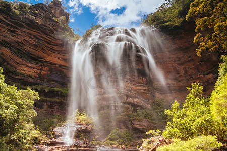 澳大利亚蓝山温特沃斯瀑布