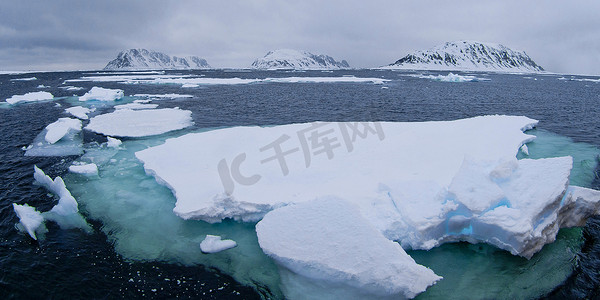 浮冰，阿尔伯特一世土地，北极