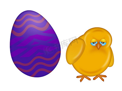 复活节小鸡与彩蛋