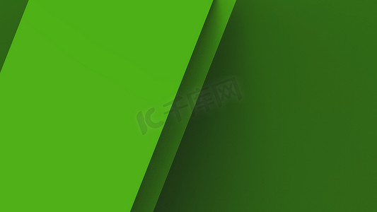 抽象绿色背景基本几何重叠阴影图渲染 3d 高清