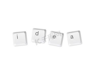在写词“想法”的计算机按钮
