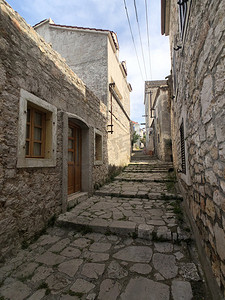 兹拉林老城的小巷