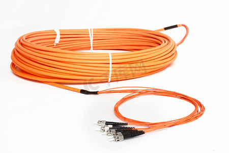 橙色光纤 ST 连接器跳线