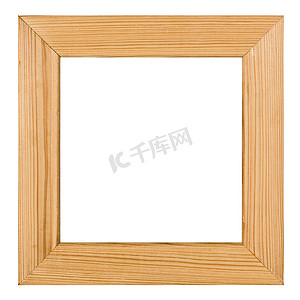 木制画框，白色背景，带剪裁路径