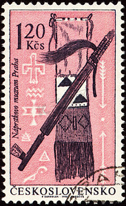 邮戳美国摄影照片_邮票上的美国印第安工艺