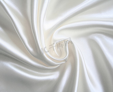 光滑优雅的白色丝绸可用作婚礼背景