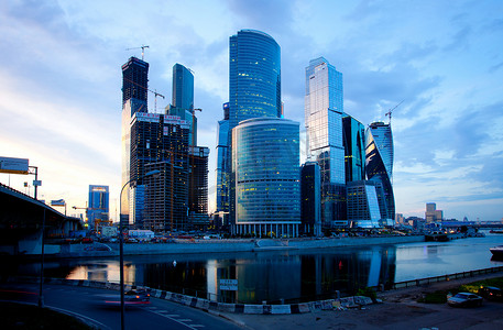 海滨城市图片摄影照片_俄罗斯莫斯科-06.08.2014