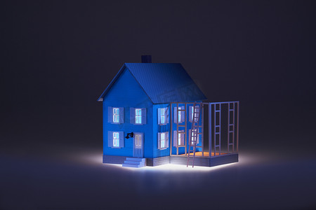 房子的照明模型