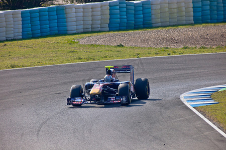 二月二龙抬头横图摄影照片_“Team Toro Rosso F1，Jaime Alguersuari，2011”