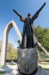 巴西圣保罗的佩德罗阿尔瓦雷斯卡布拉尔纪念碑。
