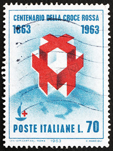 邮票意大利 1963 年十字架在地球上