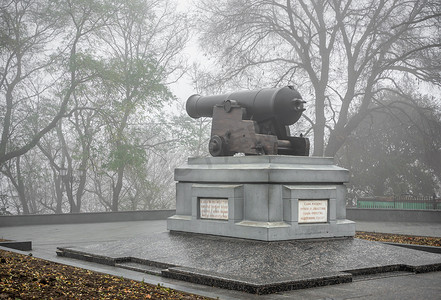 乌克兰敖德萨滨海大道大炮纪念碑