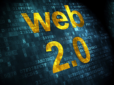 数字2设计摄影照片_SEO web 发展理念： Web 2.0 数字背景
