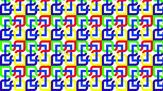 抽象几何背景：五颜六色的几何形状样式摘要