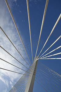 首都波德戈里察千禧桥的抽象细节