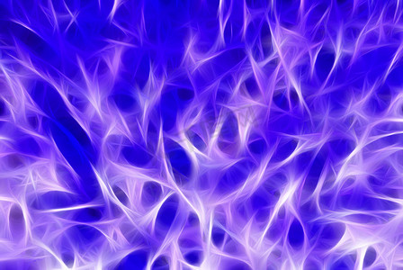 效果呈现摄影照片_抽象数字呈现紫色分形火焰。