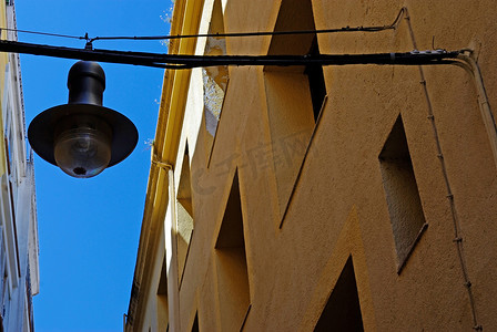 Lloret de Mar. Costa Br 典型建筑和路灯