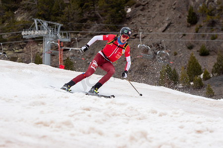 senior摄影照片_LIETHA Arno SUI 在 ISMF WC Championships Comapedrosa Andorra 2021- Senior Sprint 中。