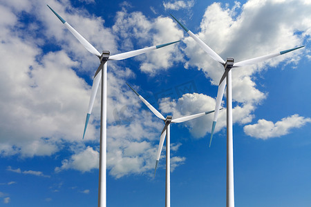 “风力涡轮机，全球生态”