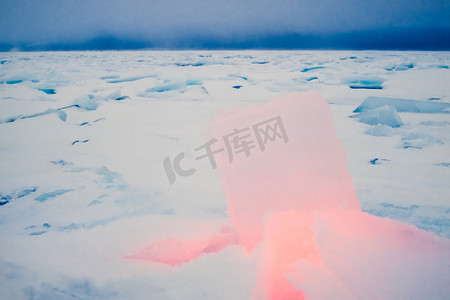 冰火元素摄影照片_炽热冰的全球变暖概念