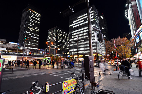 东京-11 月 21 日： 人们参观秋叶原购物区
