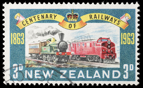 华诞摄影照片_新西兰铁路