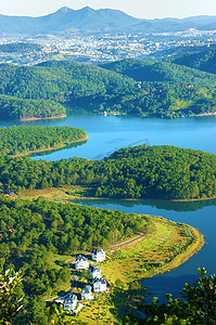 意想不到的风景， eco湖，越南旅行