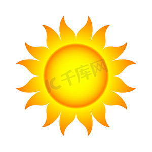 太阳 - 位图插图
