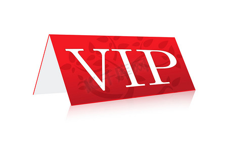 vip会员卡摄影照片_在白色背景隔绝的表例证vip标志。