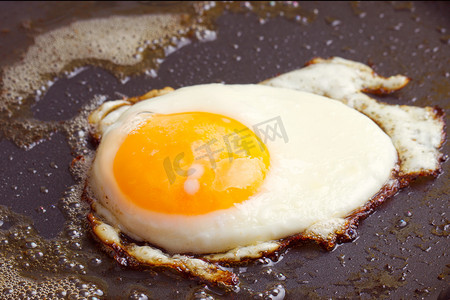 油煎摄影照片_油煎的鸡蛋
