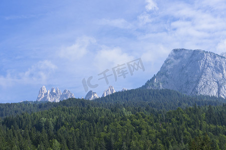 白云岩阿尔卑斯山、意大利、欧洲的自然景观