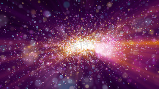 空间光粒子中的星系
